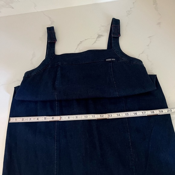 Vintage, Y2K maternity collection, fitted, stretch denim dress - Picture 10 of 16